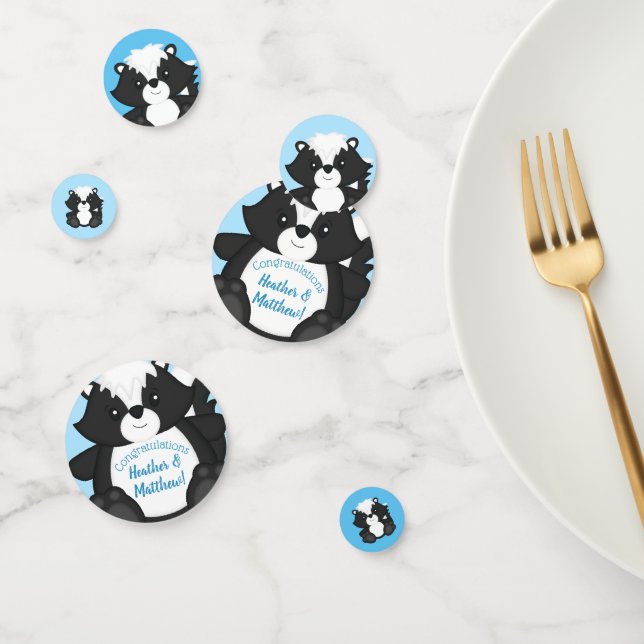 Confettis Bleu Baby shower (Groupe)