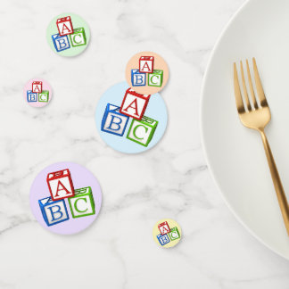 Confettis Blocs ABC