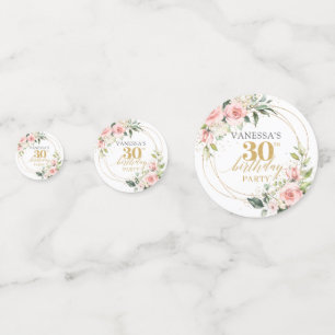 Confettis Boho rose rose rousse rose parties scintillant or