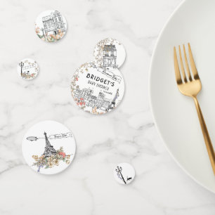 Confettis Bonjour Bebe Baby shower neutre pour les femmes