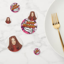 BONJOUR D'ANNIVERSAIRE Photo Fun Retro Comic Book