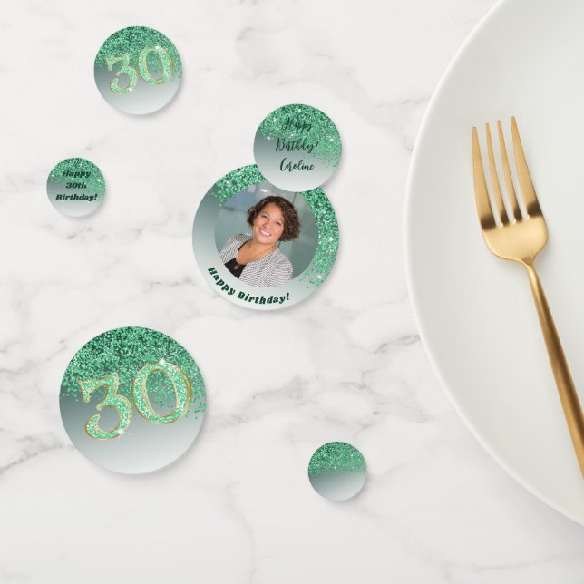 Confettis Bonne 30e anniversaire Chic Falling Parties scinti (Groupe)