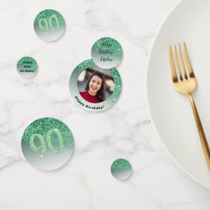 Confettis Bonne 90e anniversaire Chic Falling Parties scinti
