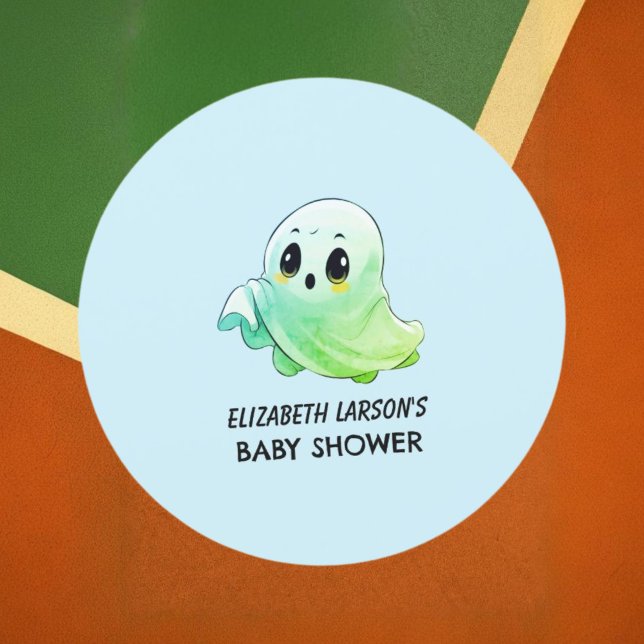 Confettis Boo Baby shower Halloween Bleu à thème mignonne fê (Créateur téléchargé)