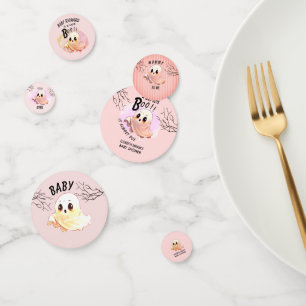 Confettis Boo Baby shower Halloween Pink thème mignonne fête