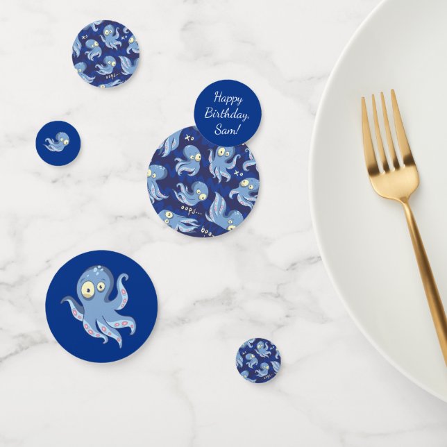 Confettis Boo Octopus Blue Kids Vêtements & Décor (Groupe)