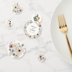 Confettis botaniques floraux modernes