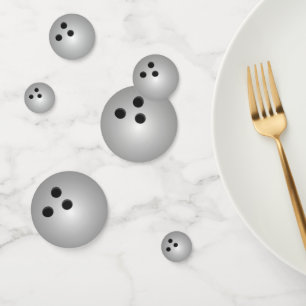 Confettis Boule de Bowling Gris