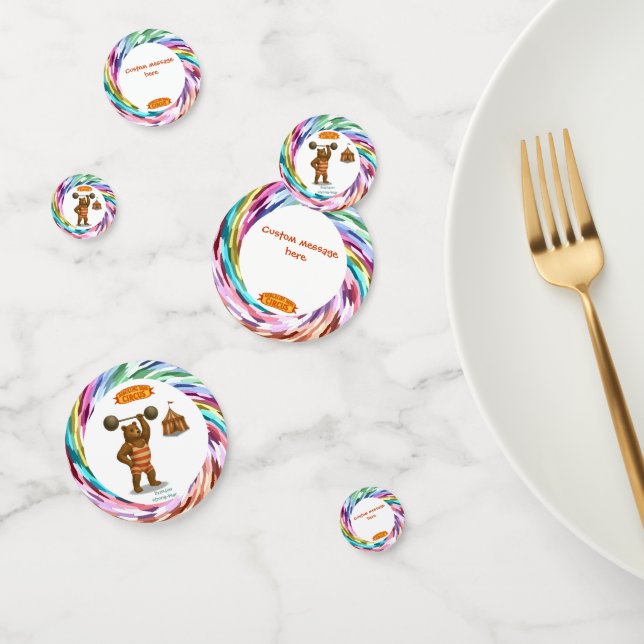 Confettis Brandon, l'ours fort du cirque (Groupe)
