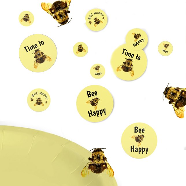 Confettis Bumblebees Jaunes Abees Heureux (Créateur téléchargé)