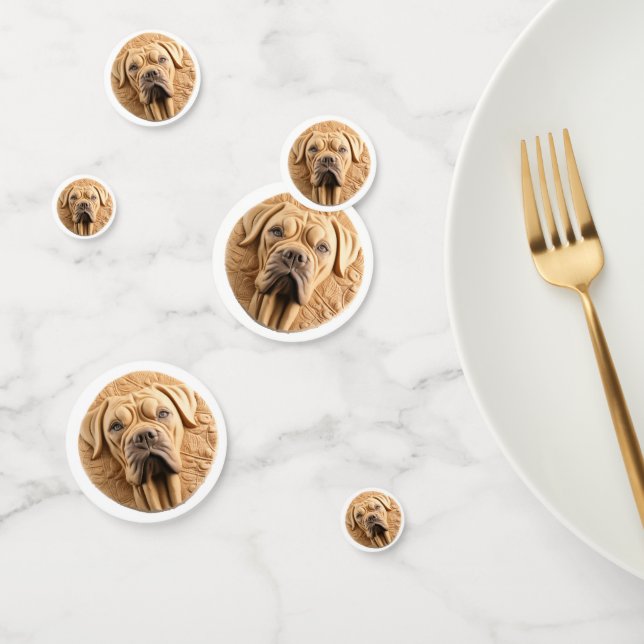 Confettis Cane Corso Inspiré de la 3D (Groupe)