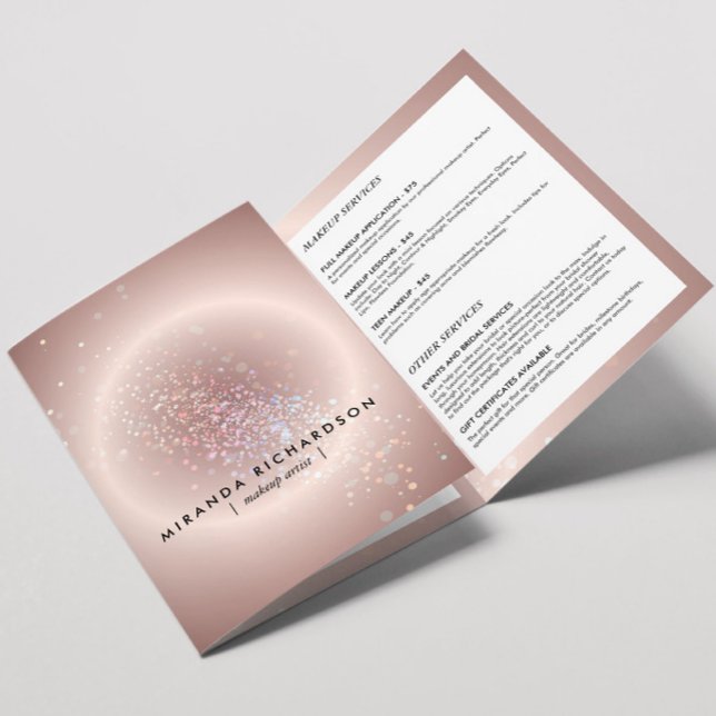 Confettis Célestes Rose Lumineux Brochure de Beaut (Créateur téléchargé)