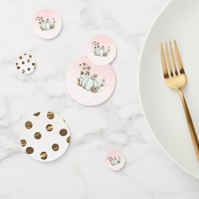 Confettis Cendrillon Rose et Or Citrouille Conte de Fées d'A (Groupe)