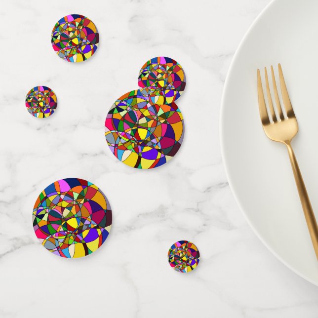 Confettis Cercles colorés (Groupe)