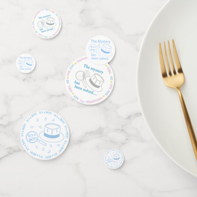 Confettis C'est une révélation sur le genre chez un garçon (Groupe)