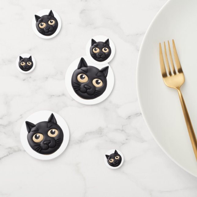 Confettis Chat Noir 3D Inspiré (Groupe)