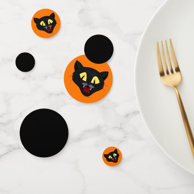 Confettis Chat noir Halloween (Groupe)
