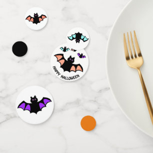 Confettis Chauves-souris volantes d'Halloween