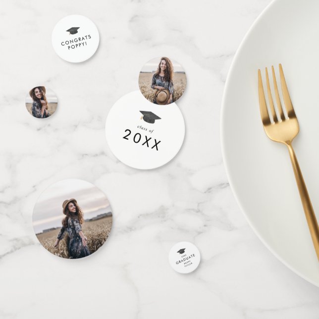 Confettis Chic Grad Casquette Félicats Grad Grad Grad Grad G (Groupe)