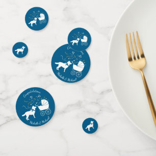 Confettis Chien Baby shower Sibérien Husky Chien Chien Chien