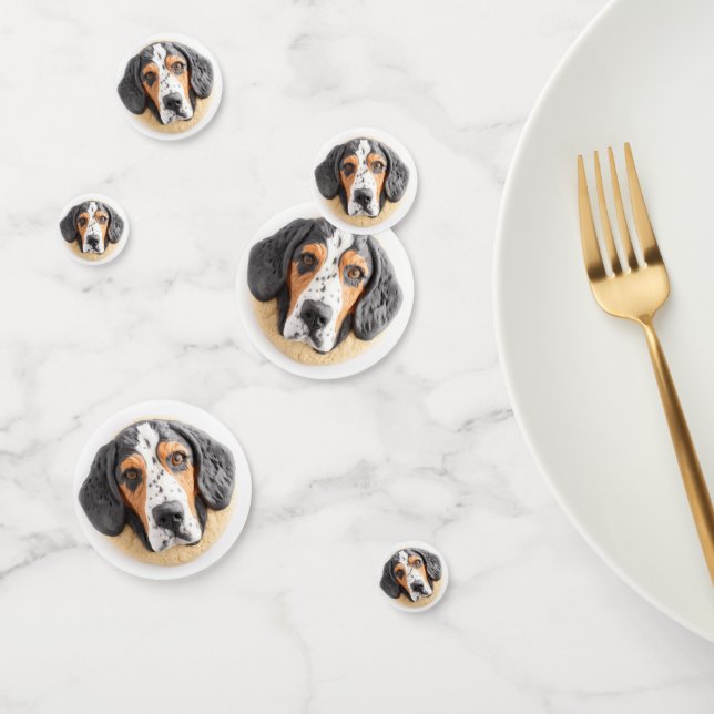 Confettis Chien Bluetick Coonhound Inspiré 3D (Groupe)