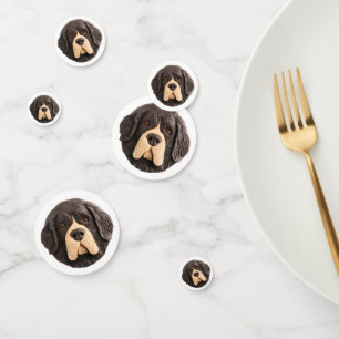 Confettis Chien de Terre-Neuve 3D inspiré