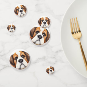 Confettis Chien Saint-Bernard Inspiré 3D