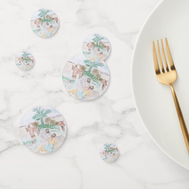 Confettis Christian Artwork Le bon samaritain (Groupe)