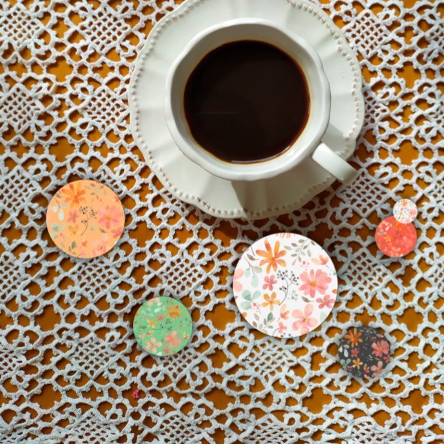 Confettis Chute d'action de grâce des fleurs sauvages orange (Créateur téléchargé)