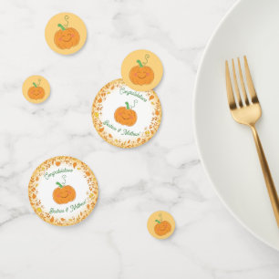 Confettis Citrouille Baby shower mignon automne