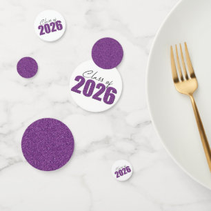 Confettis Classe de Parties scintillant pourpre de 2026
