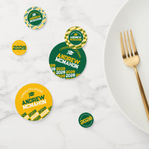 Confettis Classe Green & Gold de n'importe quelle année Part