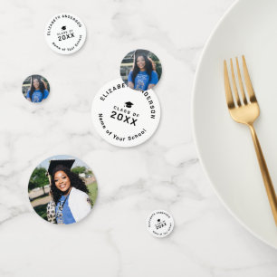 Confettis Classe minimaliste moderne de 2024 Graduation Phot