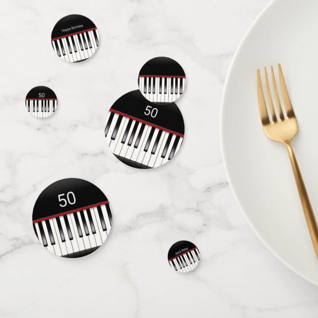 Confettis clavier de piano musical (Groupe)