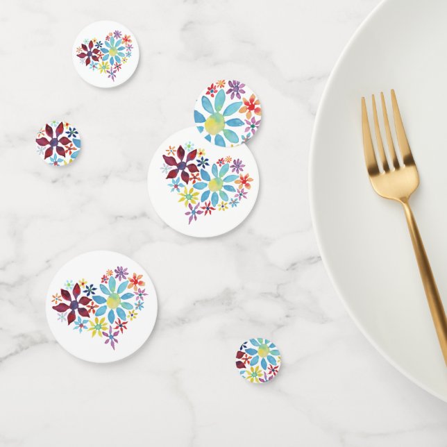 Confettis Coeur des fleurs (Groupe)