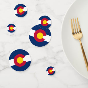Confettis Colorado Confetti, fête, drapeau du Colorado