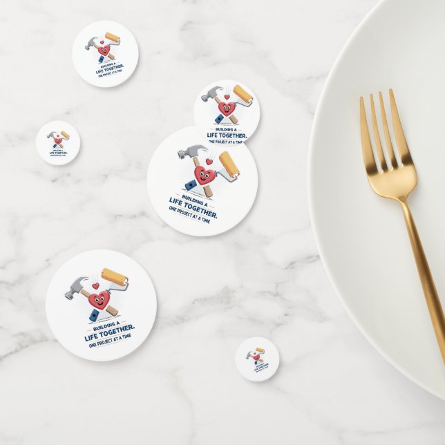 Confettis Construire une vie ensemble | Cute do-it-yourself  (Groupe)