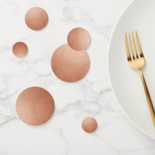 Confettis Copper Rusty Rose Or Faux Foil Grande Table