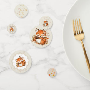 Confettis Cosy Renard d'automne Baby shower Cosy Woodland Pa