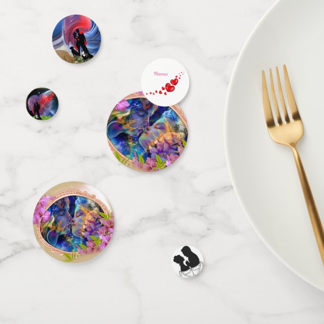 Confettis Couple Valentine (Groupe)