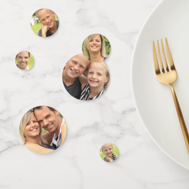 Confettis Créez votre propre photo (Groupe)