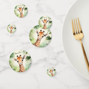 Confettis Cute Giraffe Jungle Baby shower Party Belle