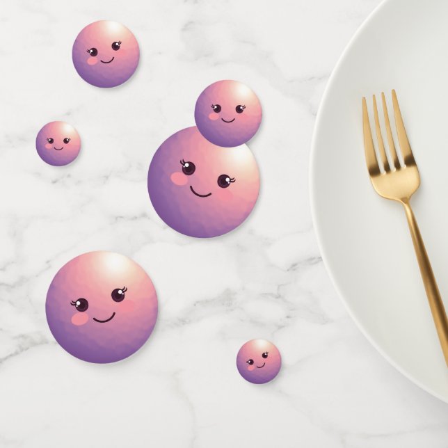 Confettis Cute Kawaii Bowling Ball Adorable Sweet Kids Party (Groupe)