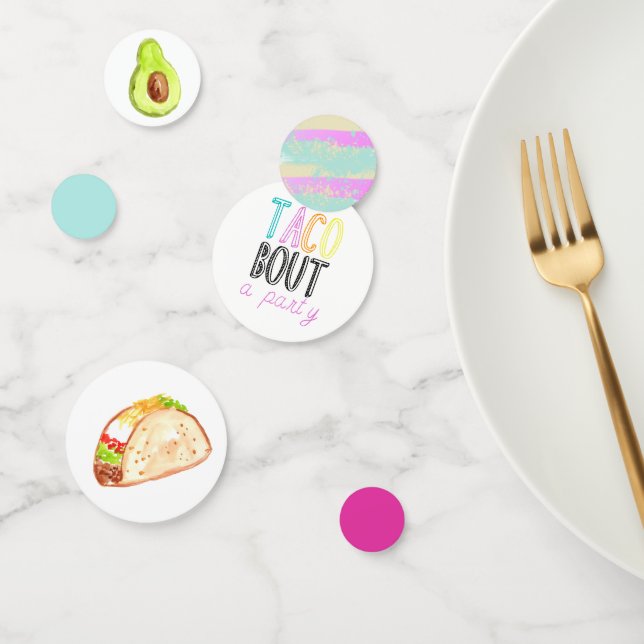 Confettis Cute taco Fiesta enfant fête d'anniversaire confet (Groupe)