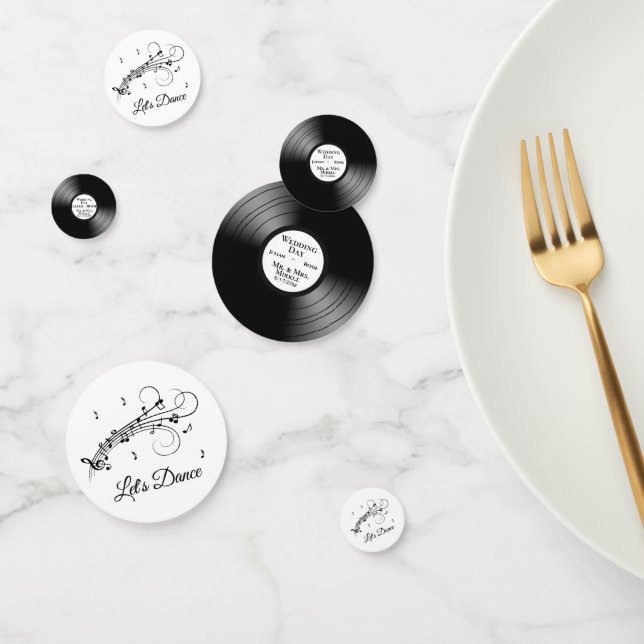 Confettis dbl Let's Dance Music Design Enregistrements perso (Groupe)