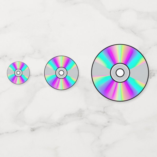 Confettis de CD de fête Y2K 1990 / 2000 (Devant)