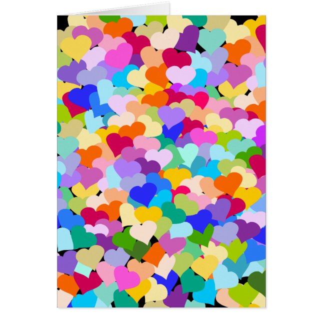 Confettis de coeur d'arc-en-ciel (Devant)