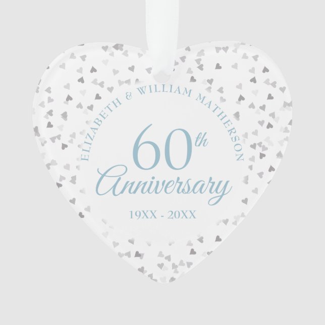 Confettis de cœurs pour le 60e anniversaire (devant)