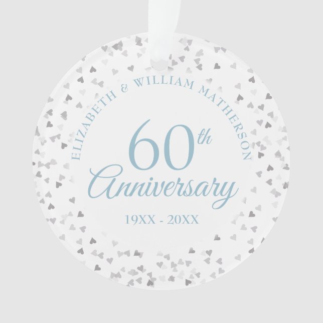 Confettis de cœurs pour le 60e anniversaire (devant)