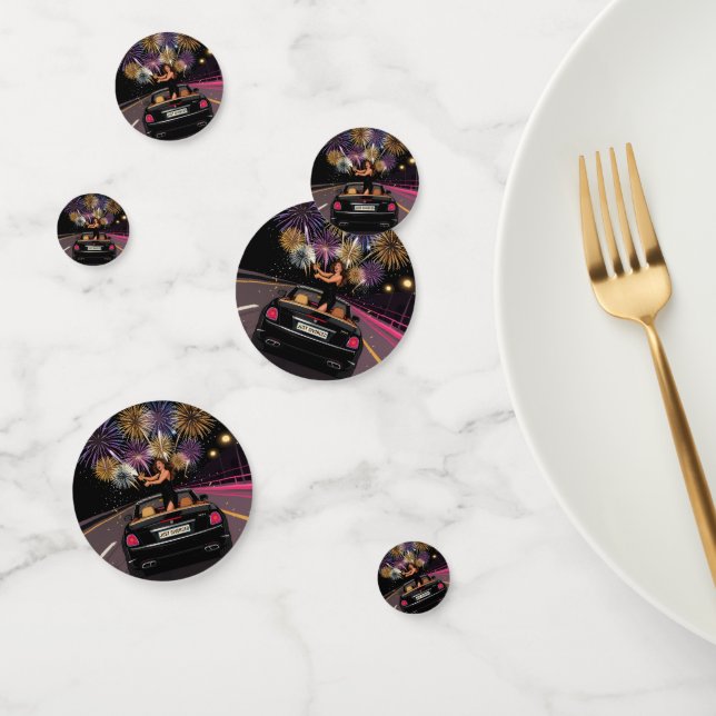 Confettis de fête de divorce juste célébré (Groupe)